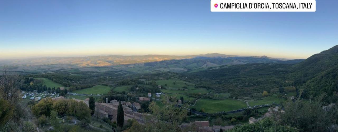 La Casa Del Teatro Lägenhet Campiglia dʼOrcia Exteriör bild